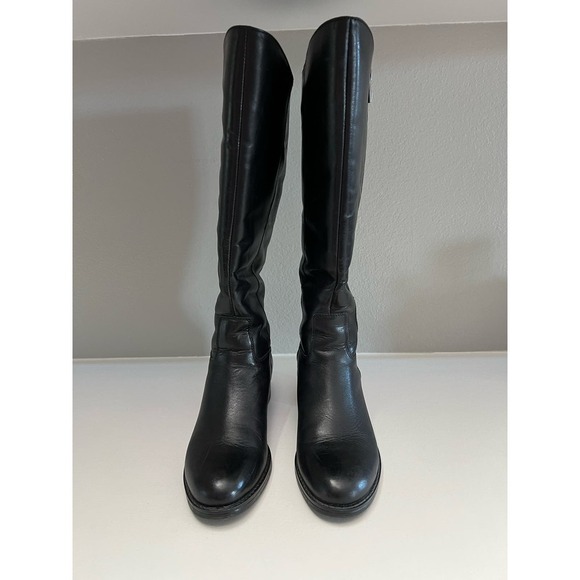 Franco Sarto Wide Calf Knee High Black Boot - Picture 1 of 8